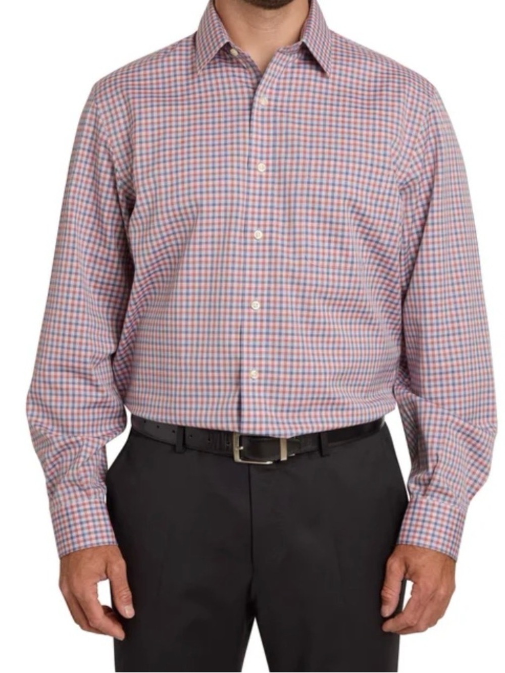 Kirkland Signature NWT Men’s Traditional Fit Dress Shirt (Spread 15.5”x 32/33)
